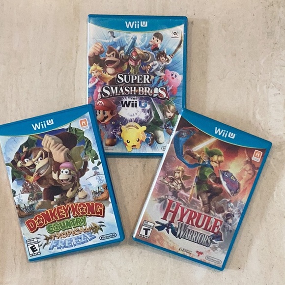 Wii U Games 3 Super Smash Bros Hyrule Warriors Donkey Kong Nintendo Wii U Game - Picture 2 of 7